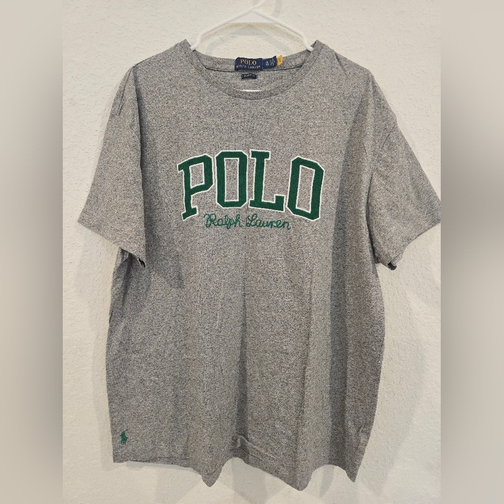 Polo Ralph Lauren Men's Classic-Fit Grey Logo Jersey T-Shirt XL